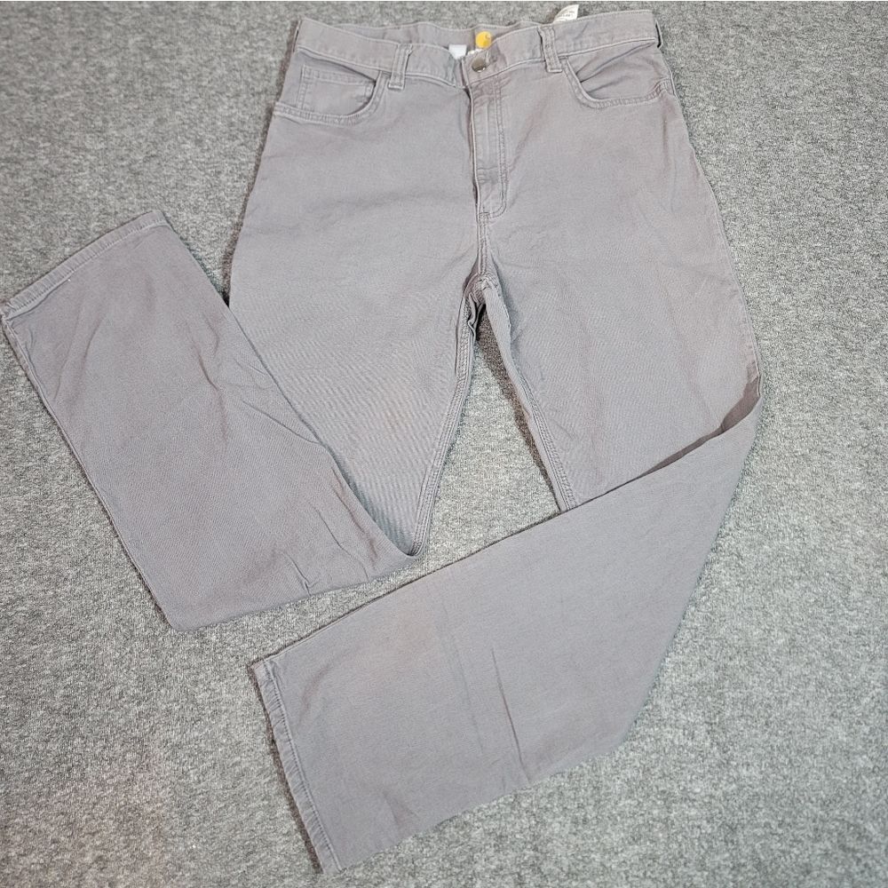 Carhartt Relaxed Fit Rugged Flex Mens  Work Projet Pant Size 36×34 Gray Pants